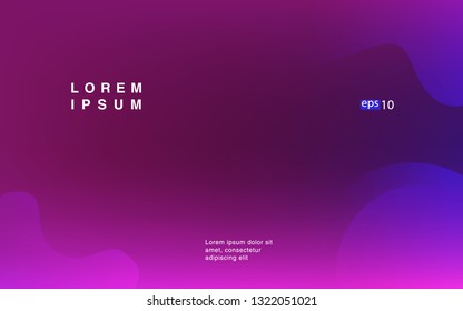 Liquid color background design Fluid gradient shapes composition Futuristic design posters for landing page
