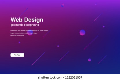 Liquid color background design Fluid gradient shapes composition Futuristic design posters for landing page