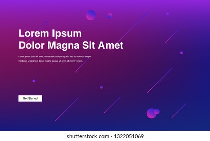 Liquid color background design Fluid gradient shapes composition Futuristic design posters for landing page