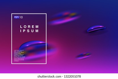 Liquid color background design Fluid gradient shapes composition Futuristic design posters for landing page
