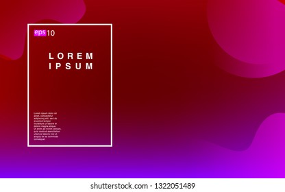 Liquid color background design Fluid gradient shapes composition Futuristic design posters for landing page