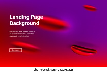 Liquid color background design Fluid gradient shapes composition Futuristic design posters for landing page
