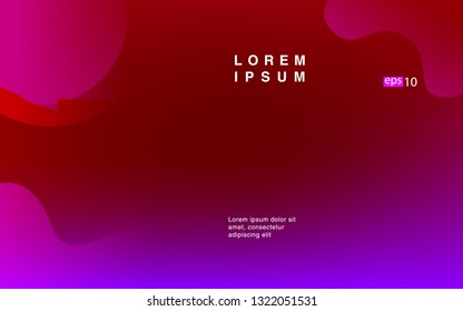 Liquid color background design Fluid gradient shapes composition Futuristic design posters for landing page