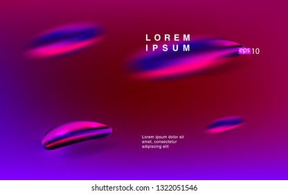 Liquid color background design Fluid gradient shapes composition Futuristic design posters for landing page