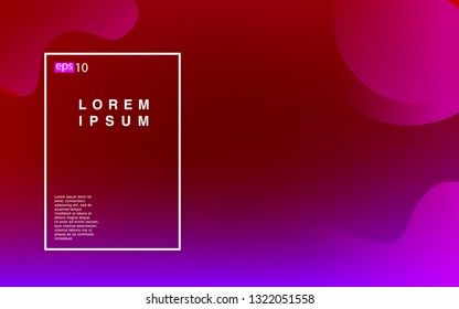 Liquid color background design Fluid gradient shapes composition Futuristic design posters for landing page