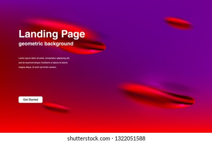 Liquid color background design Fluid gradient shapes composition Futuristic design posters for landing page