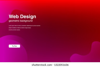 Liquid color background design Fluid gradient shapes composition Futuristic design posters for landing page