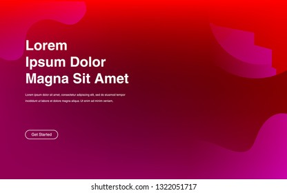 Liquid color background design Fluid gradient shapes composition Futuristic design posters for landing page