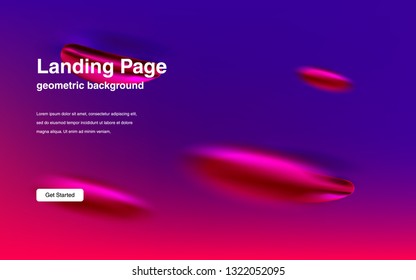 Liquid color background design Fluid gradient shapes composition Futuristic design posters for landing page