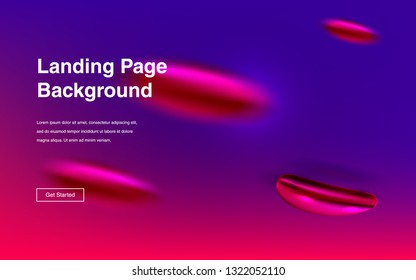Liquid color background design Fluid gradient shapes composition Futuristic design posters for landing page