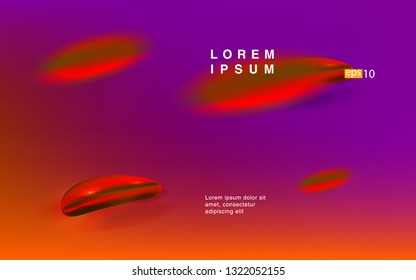 Liquid color background design Fluid gradient shapes composition Futuristic design posters for landing page