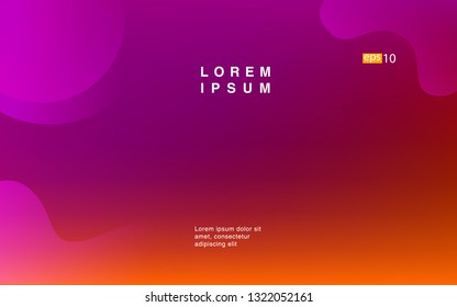 Liquid color background design Fluid gradient shapes composition Futuristic design posters for landing page