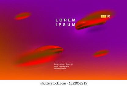 Liquid color background design Fluid gradient shapes composition Futuristic design posters for landing page