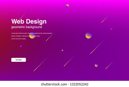 Liquid color background design Fluid gradient shapes composition Futuristic design posters for landing page