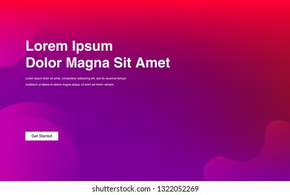 Liquid color background design Fluid gradient shapes composition Futuristic design posters for landing page