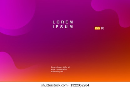 Liquid color background design Fluid gradient shapes composition Futuristic design posters for landing page