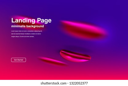 Liquid color background design Fluid gradient shapes composition Futuristic design posters for landing page