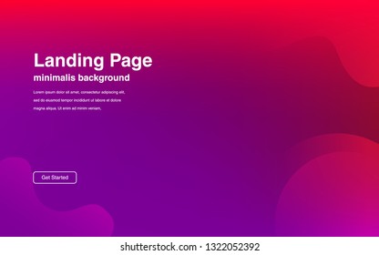 Liquid color background design Fluid gradient shapes composition Futuristic design posters for landing page