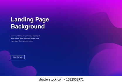 Liquid color background design. Fluid gradient shapes composition. Futuristic design posters for landing page