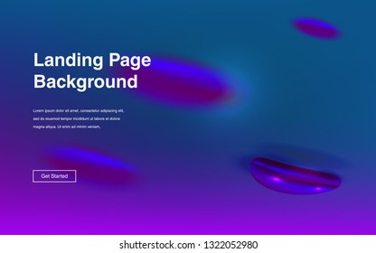 Liquid color background design. Fluid gradient shapes composition. Futuristic design posters for landing page