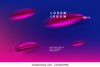 Liquid color background design. Fluid gradient shapes composition. Futuristic design posters for landing page
