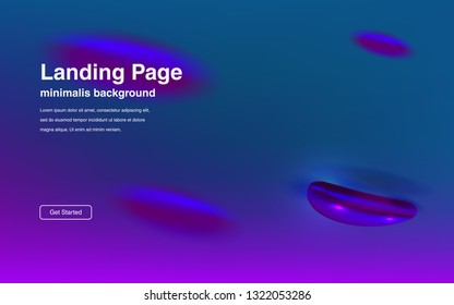 Liquid color background design Fluid gradient shapes composition Futuristic design posters for landing page