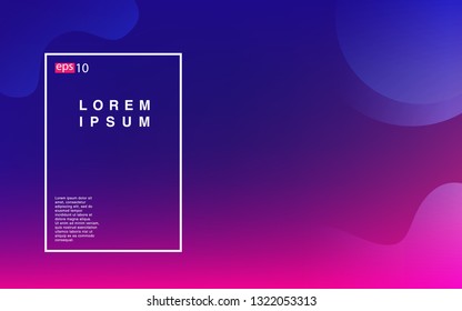 Liquid color background design Fluid gradient shapes composition Futuristic design posters for landing page