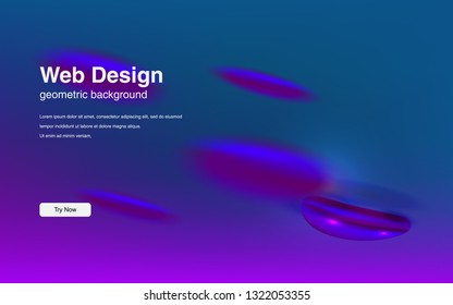 Liquid color background design Fluid gradient shapes composition Futuristic design posters for landing page
