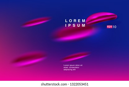 Liquid color background design Fluid gradient shapes composition Futuristic design posters for landing page