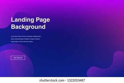 Liquid color background design Fluid gradient shapes composition Futuristic design posters for landing page