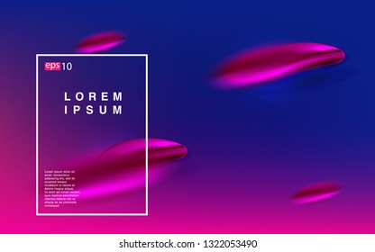 Liquid color background design Fluid gradient shapes composition Futuristic design posters for landing page