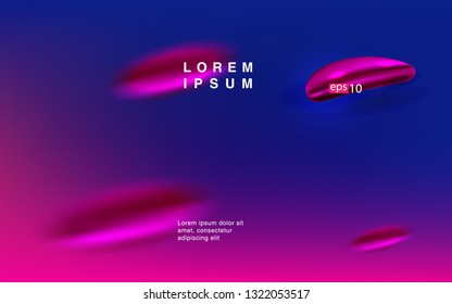 Liquid color background design Fluid gradient shapes composition Futuristic design posters for landing page