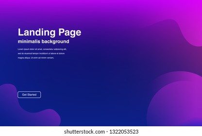 Diseño de fondo de color líquido Composición de degradado fluido Afiches de diseño futuristas para la página de inicio