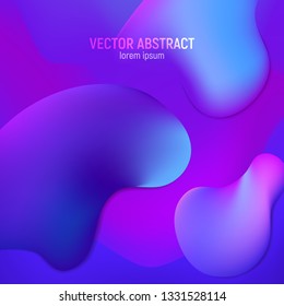 Liquid color background design. Fluid gradient shapes composition. Futuristic design posters.