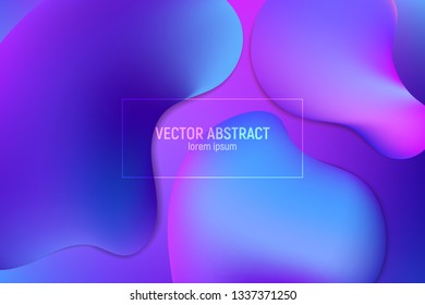 Liquid color background design. Fluid gradient shapes composition. Futuristic design posters.