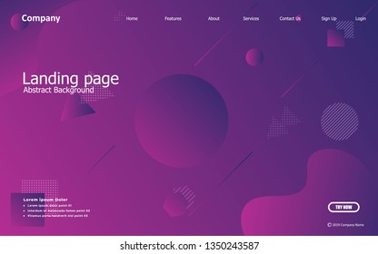 Liquid color background design. Fluid gradient shapes composition. Futuristic design posters. Eps10 vector. - Vector