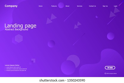Liquid color background design. Fluid gradient shapes composition. Futuristic design posters. Eps10 vector. - Vector