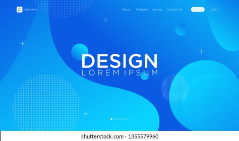 Liquid color background design Fluid gradient shapes composition