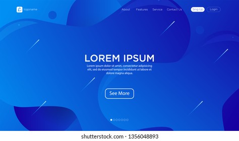 Liquid color background design fluid gradient shapes composition