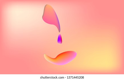 Liquid color background design. Fluid gradient shapes composition. Futuristic design posters. Eps10 vector.