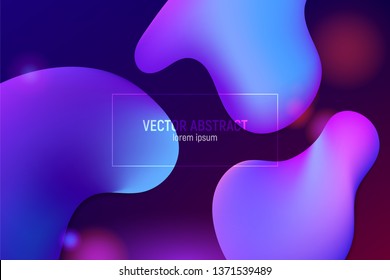 Liquid color background design. Fluid gradient shapes composition. Futuristic design posters.