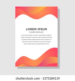 Liquid color background design. Fluid gradient shapes composition. Futuristic design posters. gradient blue and orange colors