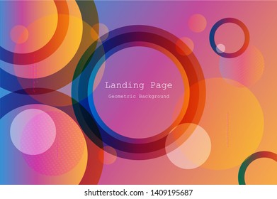Liquid color background design with Fluid gradient shapes composition and Futuristic design landing page. Eps10