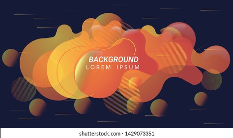 Liquid color background design, Fluid gradient shapes composition. Futuristic design posters.