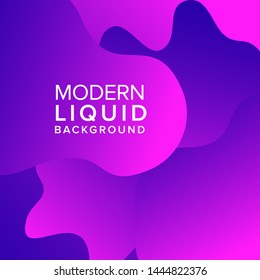 Liquid color background design. Fluid gradient shapes composition background