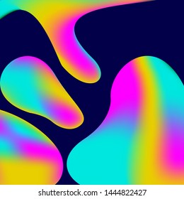 Liquid color background design. Fluid gradient shapes composition background