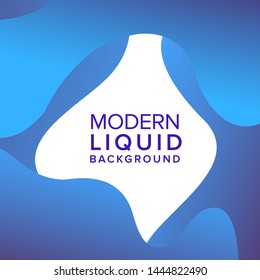 Liquid color background design. Fluid gradient shapes composition. Frame design banner and poster. Eps10 vector.