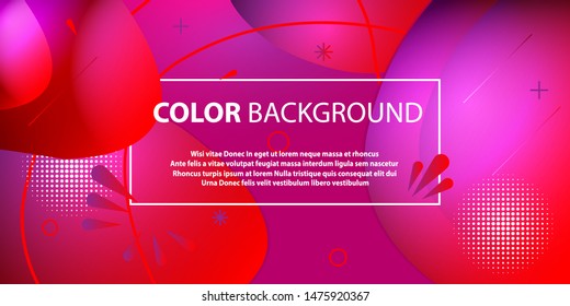 Liquid color background design. Fluid gradient shapes composition. Futuristic design posters. Abstract vector. Eps10