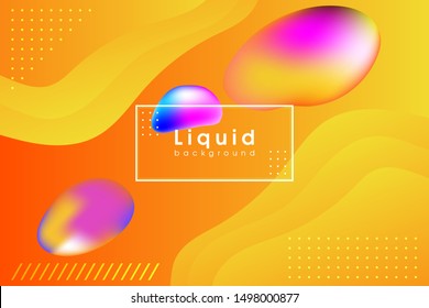 Liquid color background design. Fluid gradient shapes composition. Futuristic design posters. Creative illustration for poster, web, landing, page, cover, ad, greeting, card, promotion.