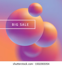 Liquid color background design. Fluid gradient shapes composition. Gradient abstract banners with flowing liquid shapes. Eps10 vector. 3D  dynamical colored forms. Final sale, deal, market, shop 